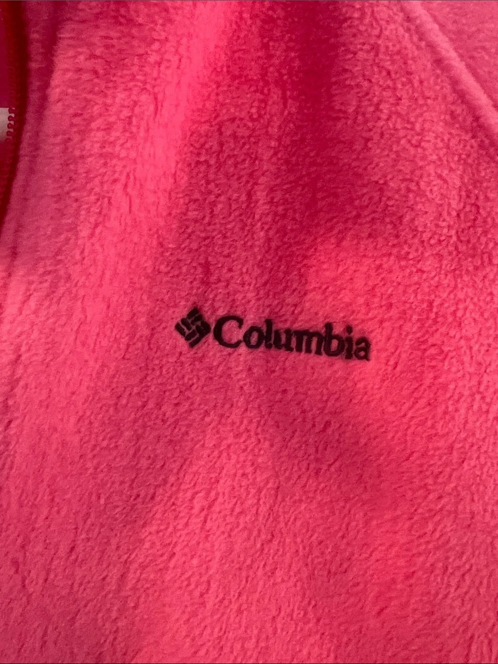 Columbia Bright Pink Full-Zip Fleece Jacket